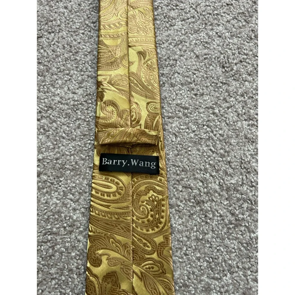 Formal Wear Necktie 4Bundle Mens OS Multicolored Good Silk Paisley Floral Ribbed